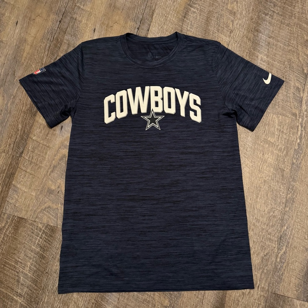 Nike Dallas Cowboys NFL On Field Dri-Fit T-Shirt Men’s Small Blue Athletic Tee